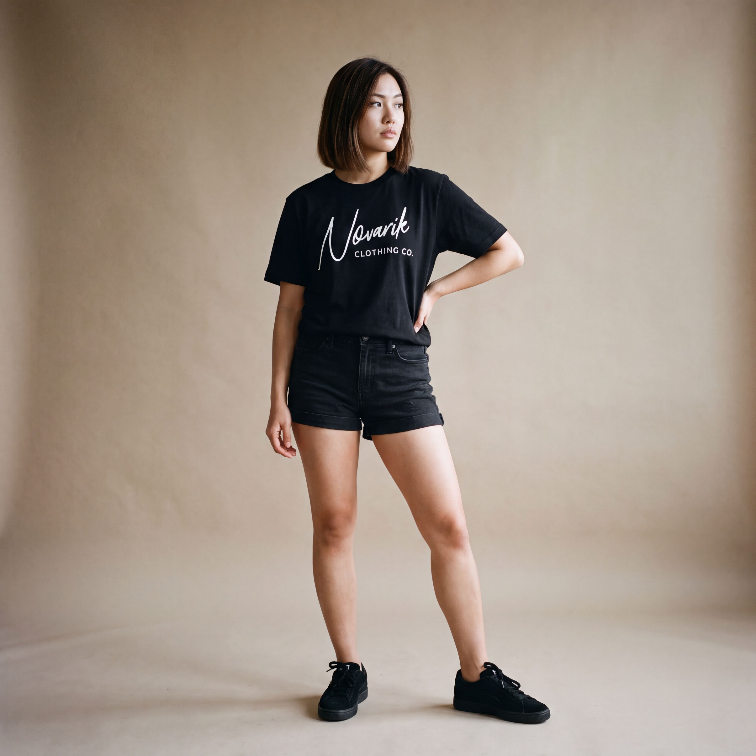 Camiseta Signature Script Preta