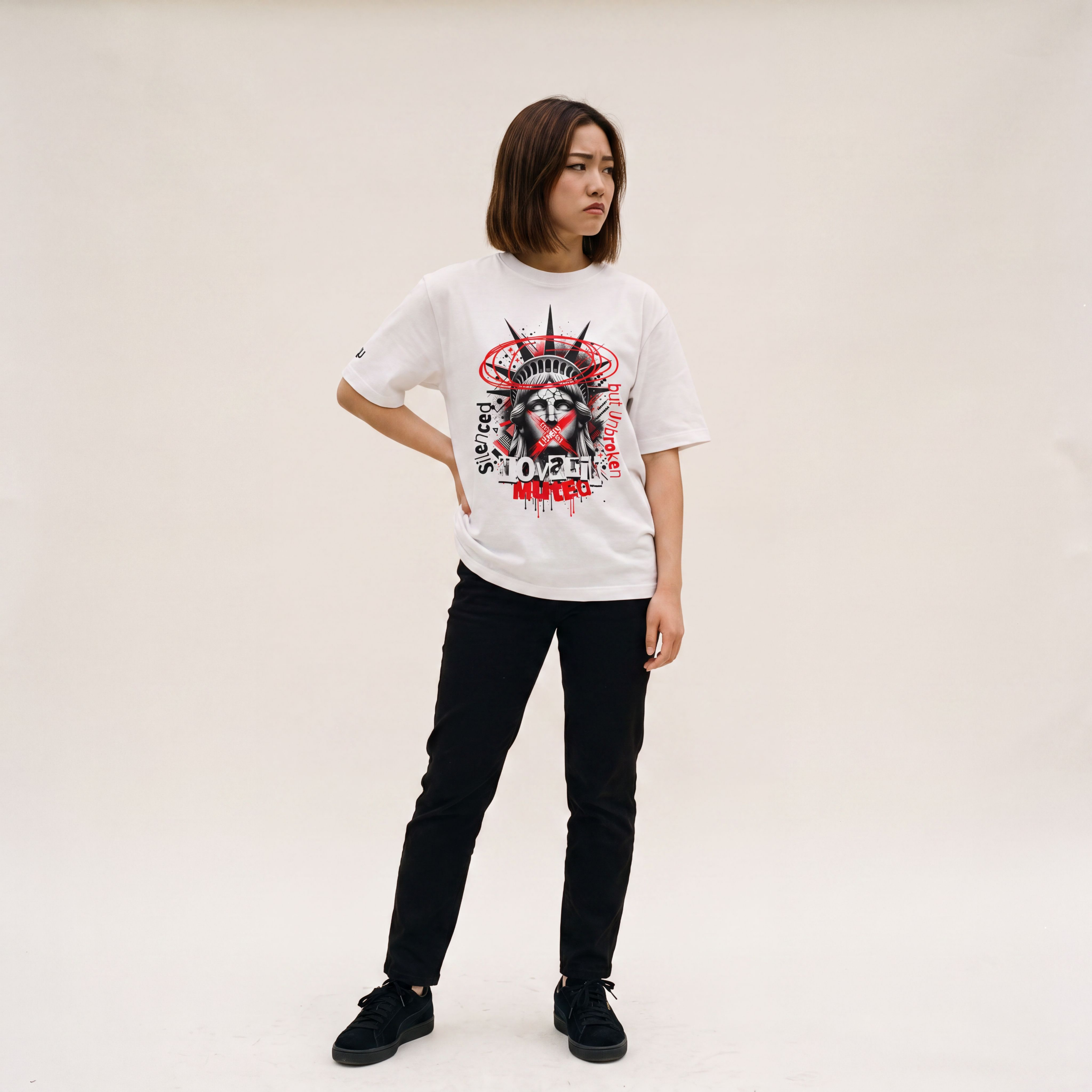 Camiseta Liberty Muted Branca