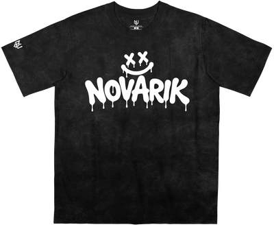 Camiseta Broken Smile Preta Estonado