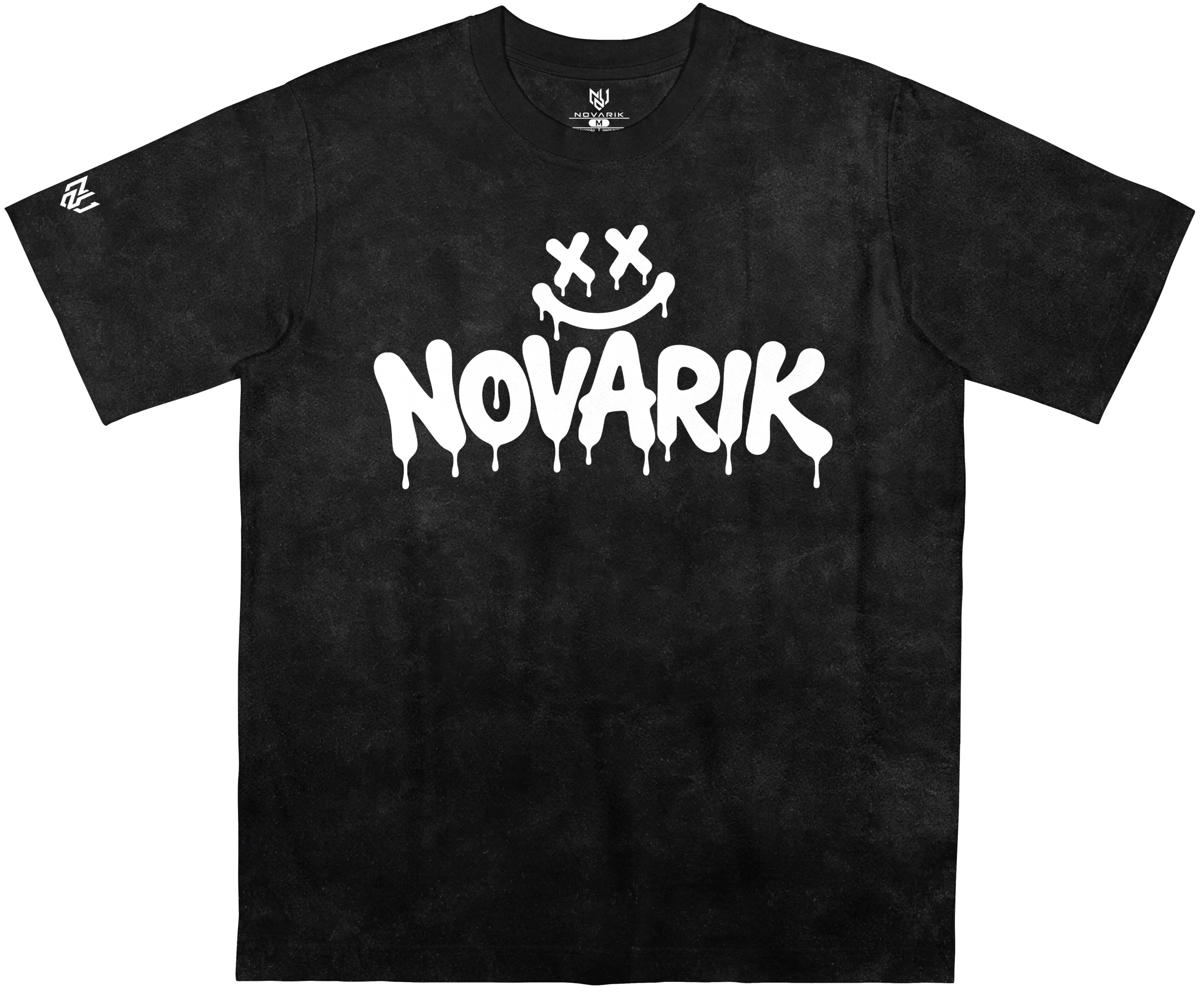 Camiseta Broken Smile Preta Estonado