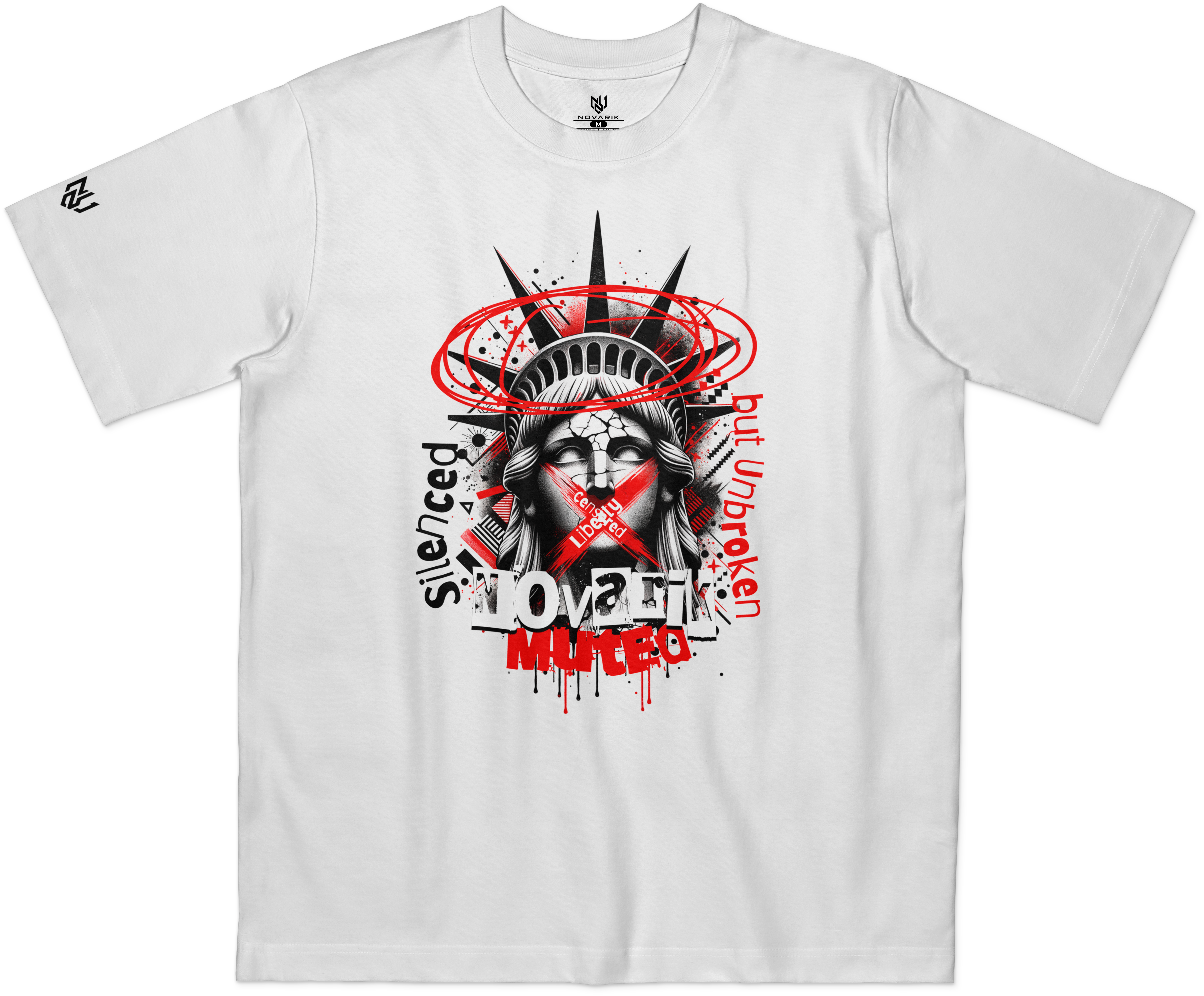 Camiseta Liberty Muted Branca