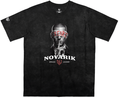 Camiseta Silent Movement Preta Estonado