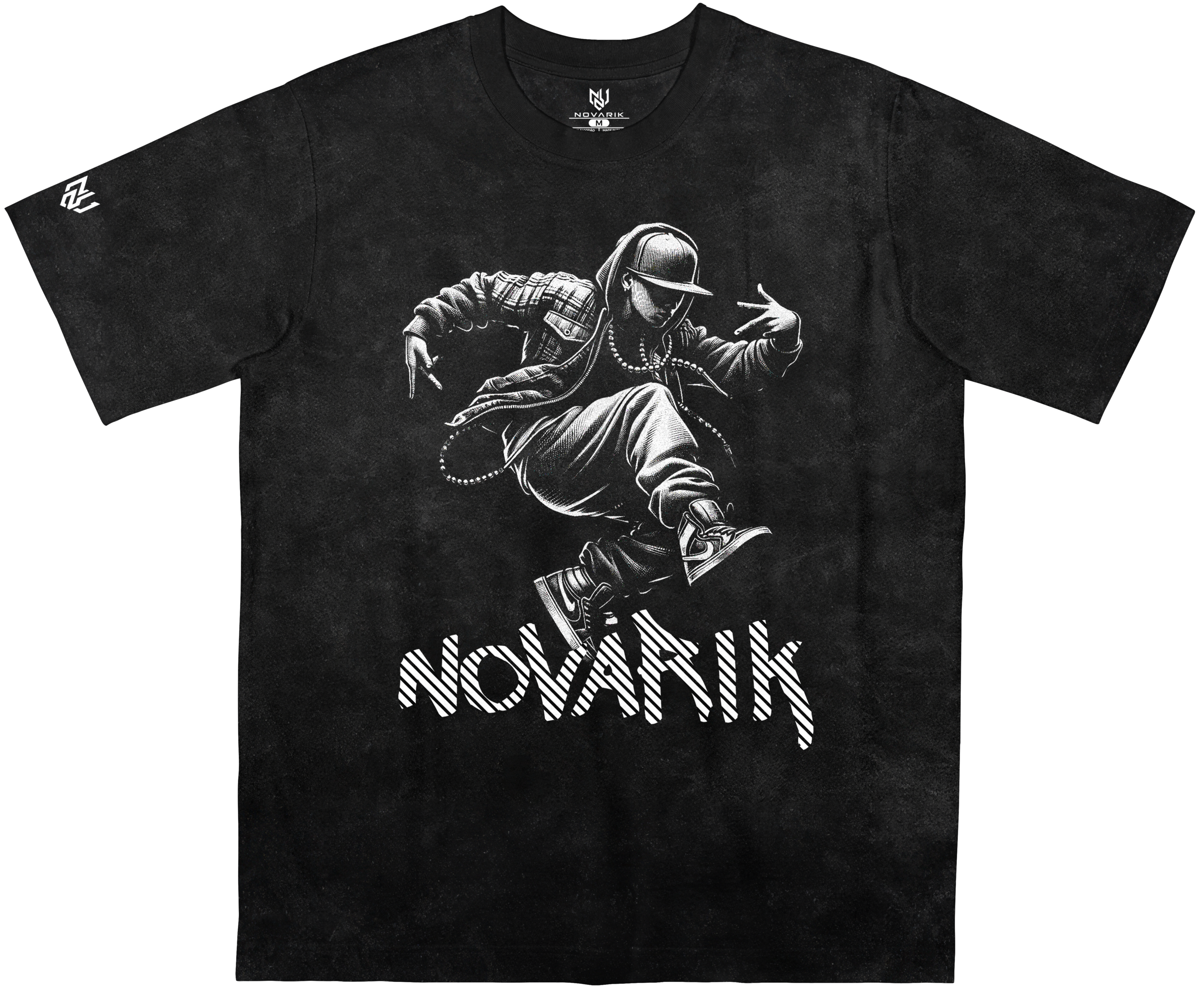 Camiseta Street Rhythm Preta Estonado